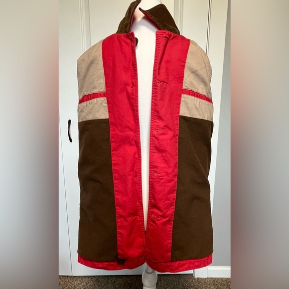 Vintage Gander Mountain Chore Field Barn Red Canvas Coat Jacket Women S corduroy - Picture 11 of 16